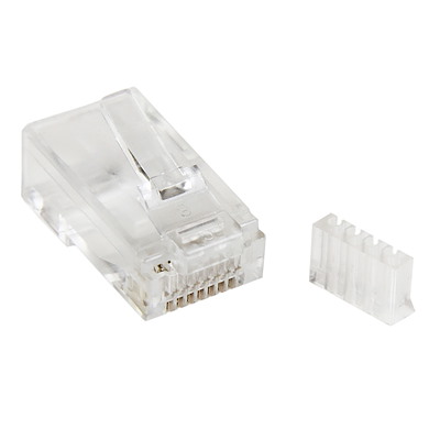 StarTech.com Male RJ45 Connector, Cable Mount, Cat6 Straight 1 Port 8 -Way