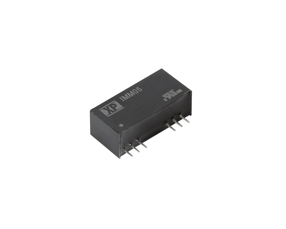 XP Power IMM05 DC-DC Converter, 5V dc/ 1A Output, 4.5 → 9 V dc Input, 5W, Through Hole, +100°C Max Temp -20°C