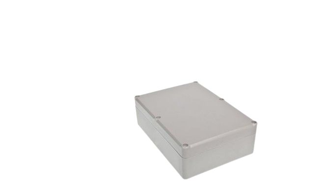 RND RND 455 Series Grey ABS General Purpose Enclosure, IP65, Grey Lid, 125.95x176.8x55.65mm