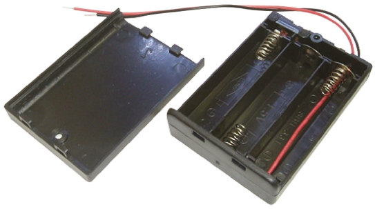 Aiko Denshi AA Battery Holder, Coil Spring Contact