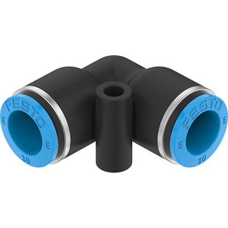 Festo NPQE-L Series Elbow Tube-toTube Adaptor, Push In 10 mm to Push In 10 mm, Push-in Connection Style,