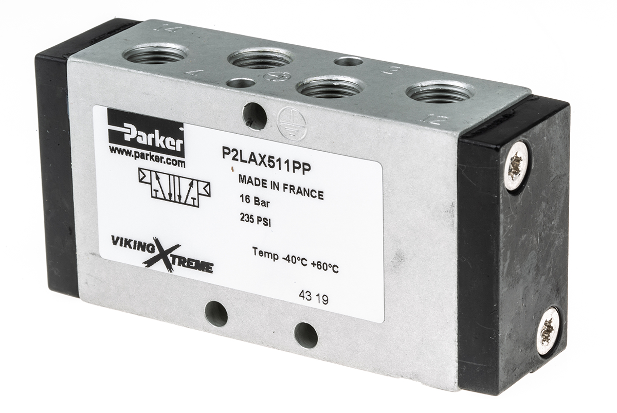 Parker 5/2 Pneumatic Solenoid Valve - Pilot/Pilot G 1/8 Viking Xtreme Series
