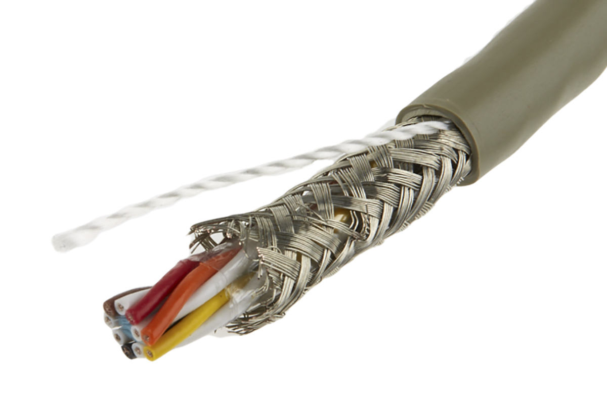Alpha Wire ProTekt Series Data Cable, 5 Pairs, 10 Cores, 0.23 mm², Screened, 24 AWG, 50m, Screened Shield