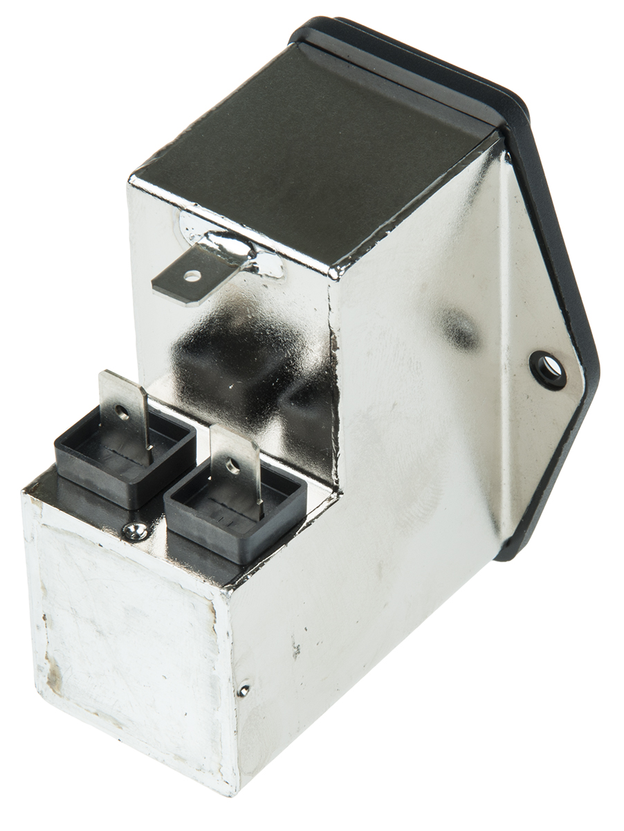Schurter 4A, 250 V ac Male Panel Mount Filtered IEC Connector 4304.4003