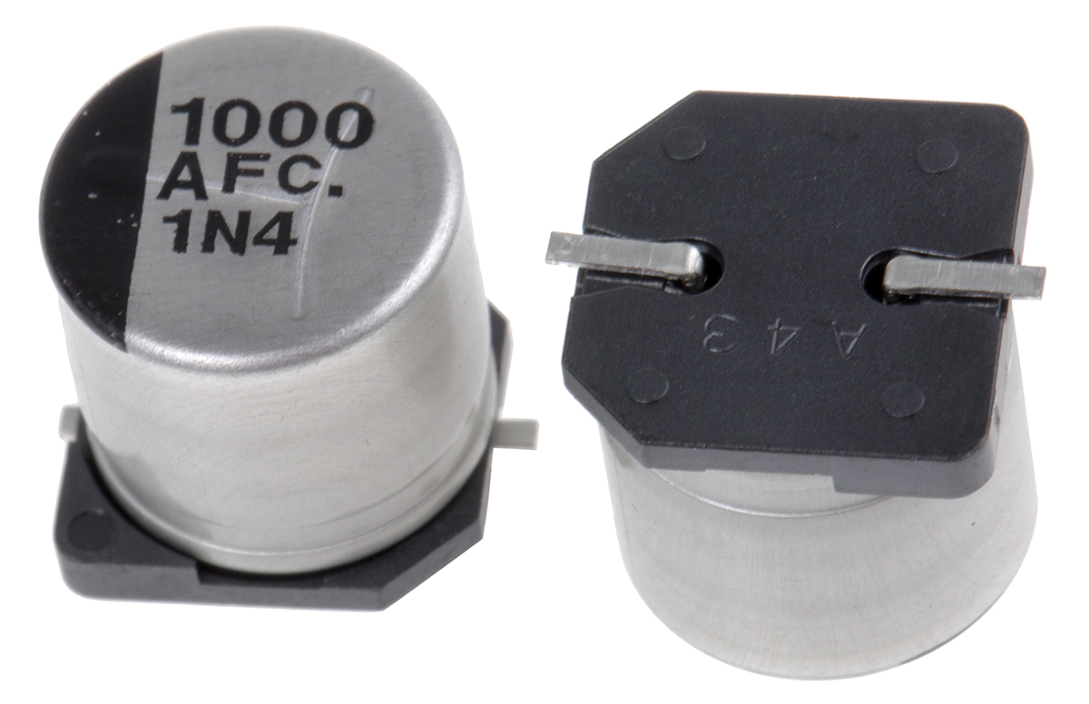 Panasonic 1000μF Aluminium Electrolytic Capacitor 10V dc, Surface Mount - EEEFC1A102AP