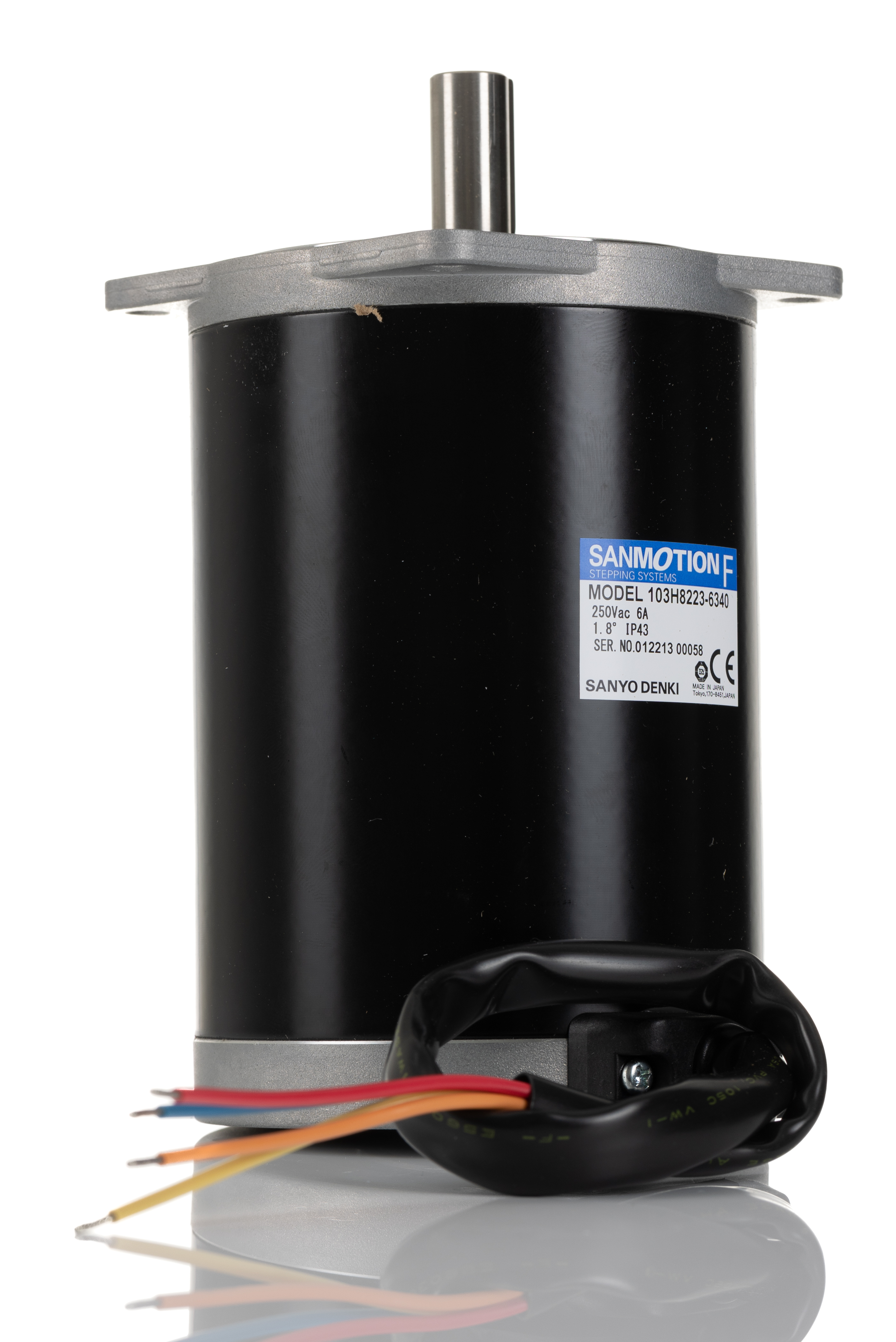 Sanyo Denki 103H8 Series Hybrid, Single Shaft Stepper Motor, 7.44Nm Torque, 100 V, 1.8°, 85.85 x 85.85mm Frame, 12mm