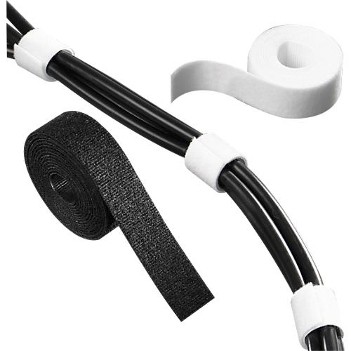 HellermannTyton Cable Tie, Hook and Loop, 1m x 13 mm, White PA (Loop), PP (Hook), Pk-1