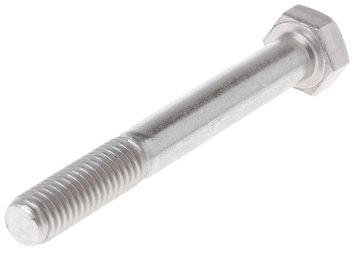 RS PRO Stainless Steel, Hex Bolt, M8 x 65mm