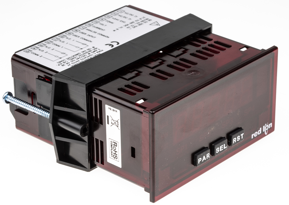 Red Lion PAXLA LED Digital Panel Multi-Function Meter for Current, Voltage, 45mm x 92mm