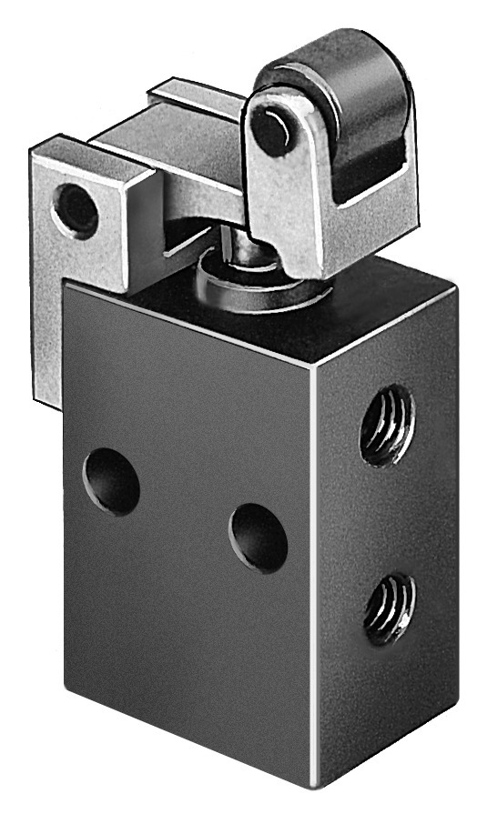 Festo Roller Lever 3/2 Way Valve, Monostable Mechanical Valve R-3 Series, Metric M5, M5, 3629