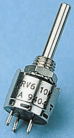Vishay PRV6 50kΩ Rotary Potentiometer 1-Gang Panel Mount, PRV6SAABJYB25503KL