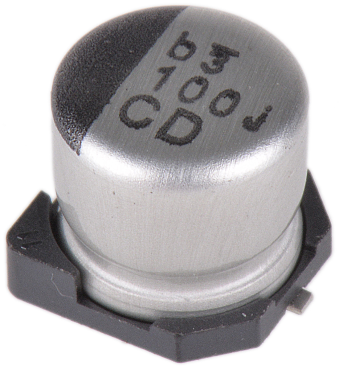 Nichicon 100μF Aluminium Electrolytic Capacitor 6.3V dc, Surface Mount - UCD0J101MCL1GS