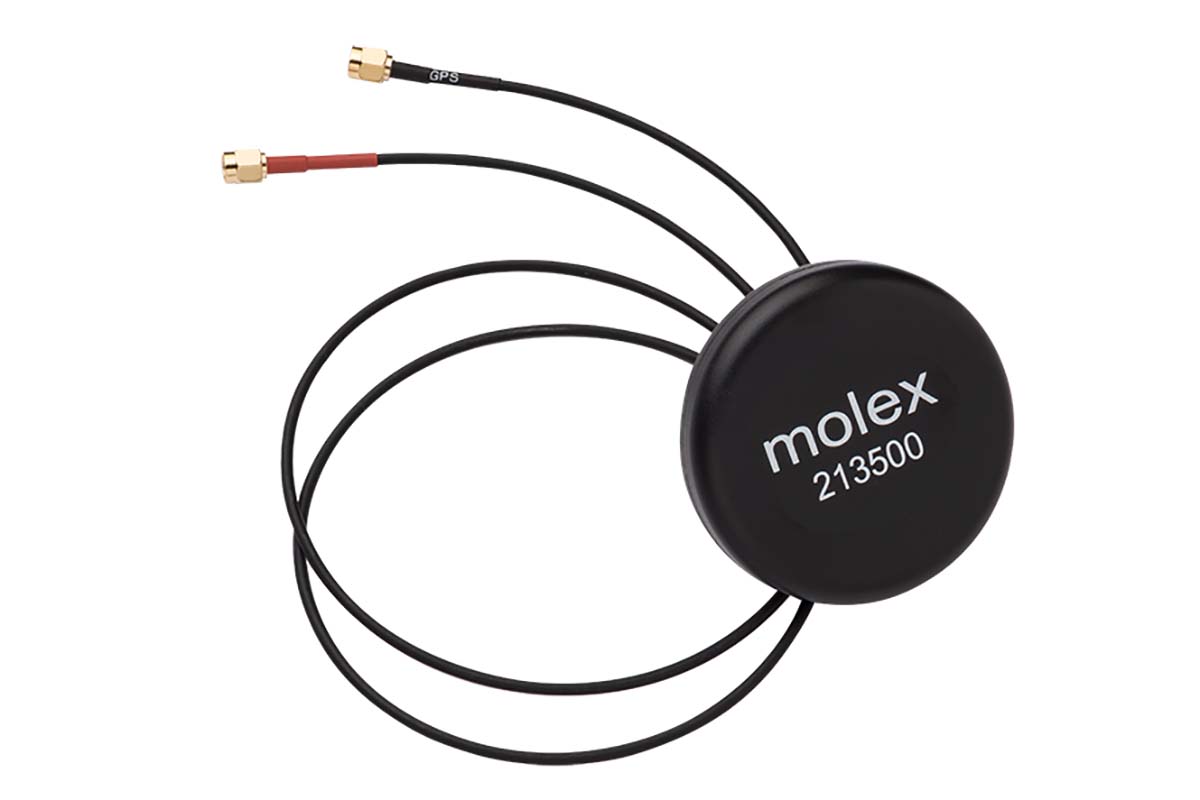 Molex 213500-0500 Puck Omnidirectional GPS Antenna with SMA Connector