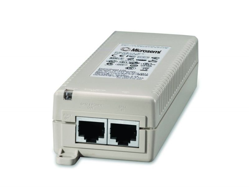 Microchip Single Port POE Injector, 100 → 240V ac Input, 48V dc Output, 15.4W