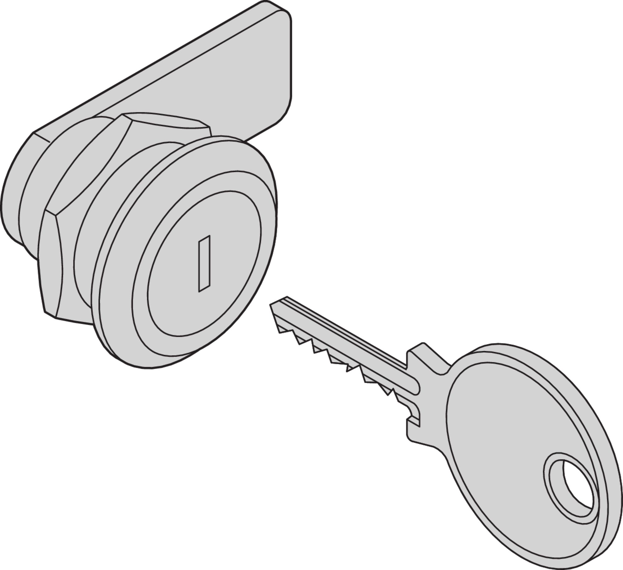 nVent SCHROFF 27230 Series Key Lock