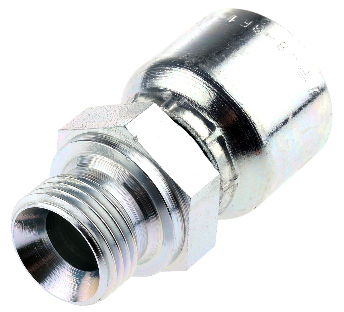 Parker Straight Hose to Port Hose to Male BSP Parallel Pipe - Rigid (60° Cone), 1D948-8-8