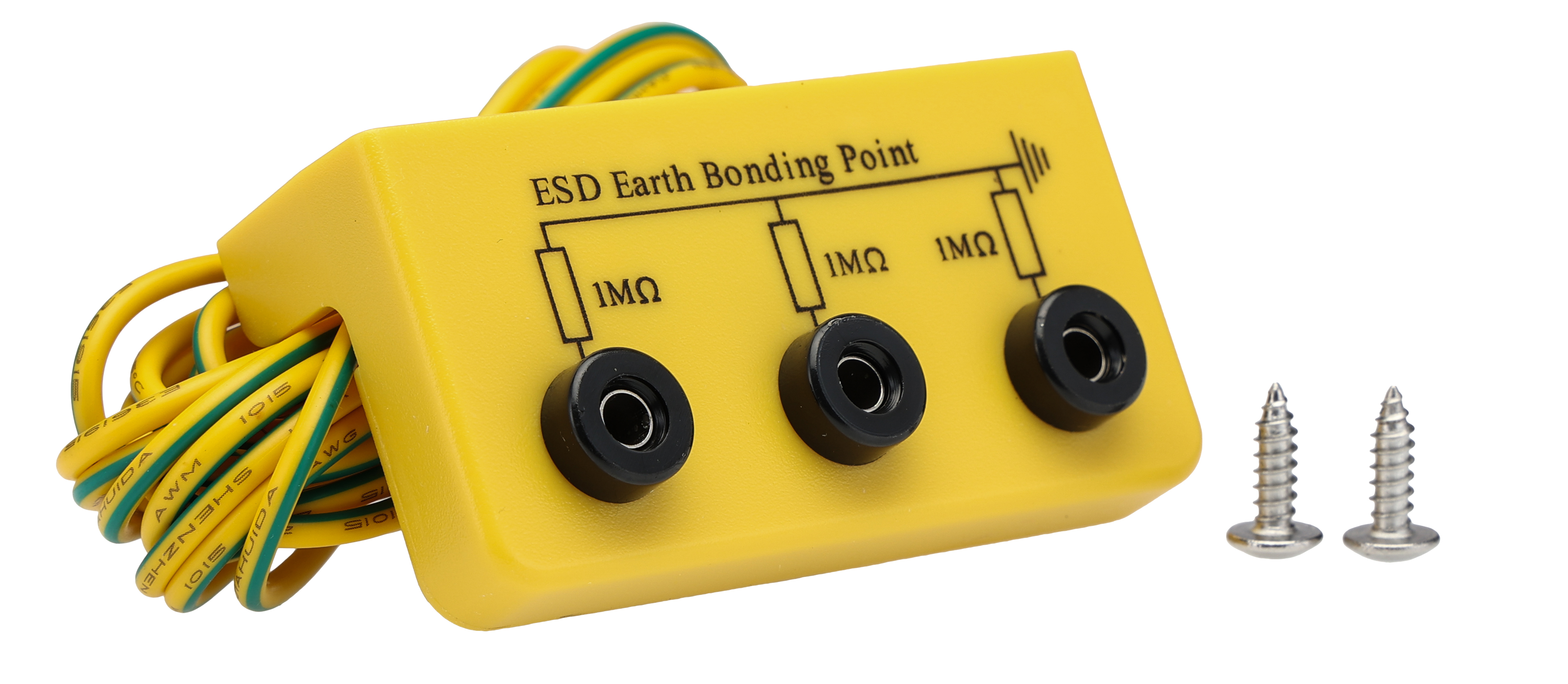 RS PRO ESD Earth Bonding Bracket With 4 mm Banana Stud x 3