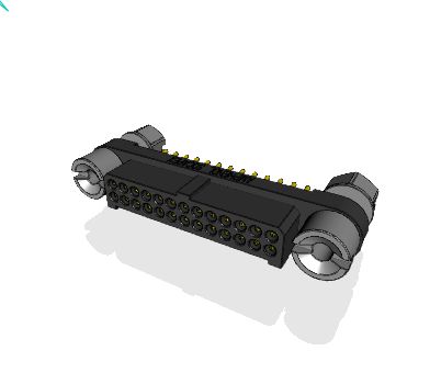 Amphenol Socapex MHDAS Series Straight PCB PCB Header, 26 Contact(s), 1.27 mm Pitch, 2 Row, Shrouded