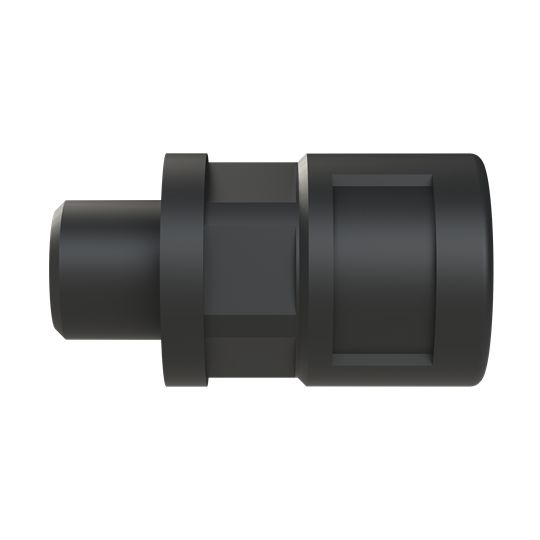 PMA Flexible Fitting, Conduit Fitting, 12mm Nominal Size, M12, Polyamide 6, Black