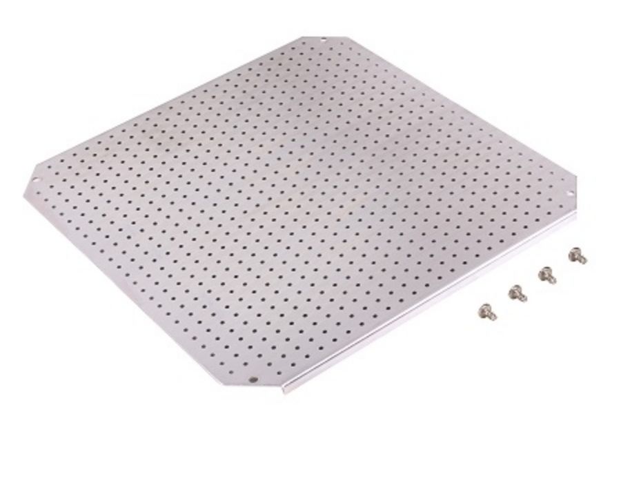 Fibox Galvanised Steel Perforated Mounting Plate, 350mm W for Use with ARCA Series