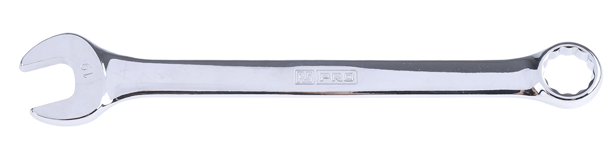 RS PRO Combination Spanner, 19mm, Metric, Double Ended