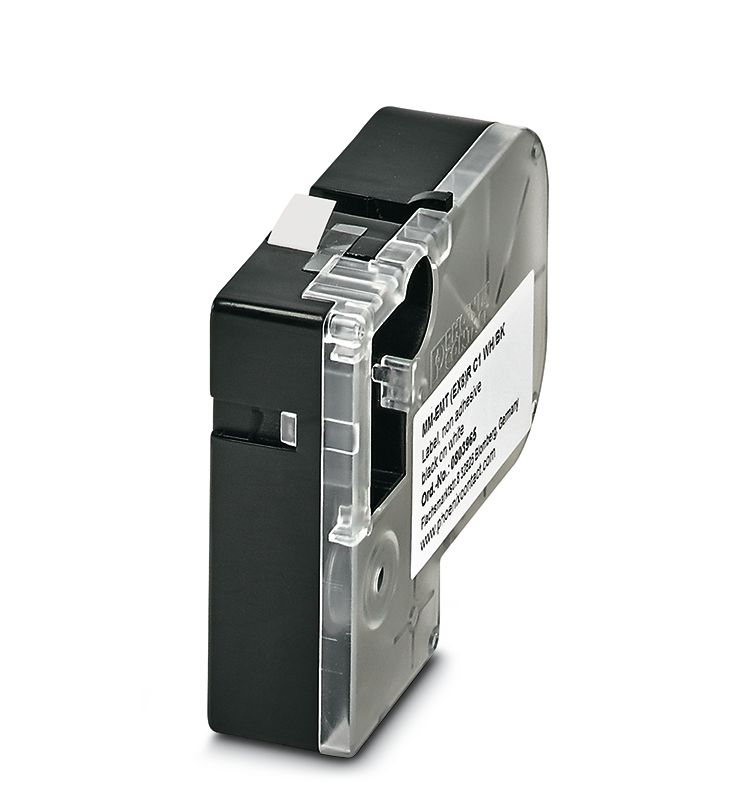 Phoenix Contact MM-EMT (EX8)R C1 WH/BK Black on White Label Printer Tape, 5.5 m Length, 8 mm Width, 5.5m Label Length,