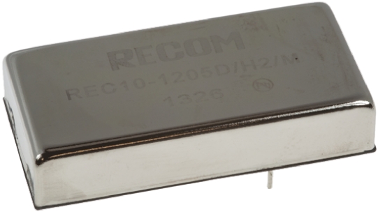 Recom REC10 DC-DC Converter, 5V dc/ 2A Output, 9 → 36 V dc Input, 10W, Through Hole, +71°C Max Temp -40°C Min