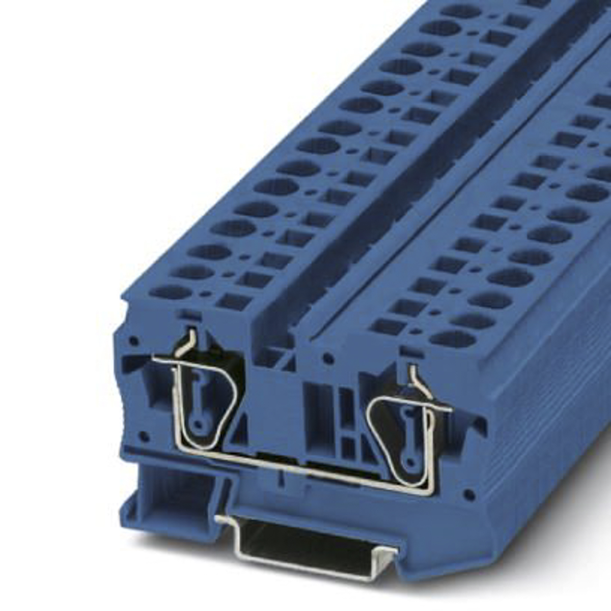 Phoenix Contact ST 6 BU Series Blue Feed Through Terminal Block, 0.2 → 10mm², Single-Level, Spring Clamp