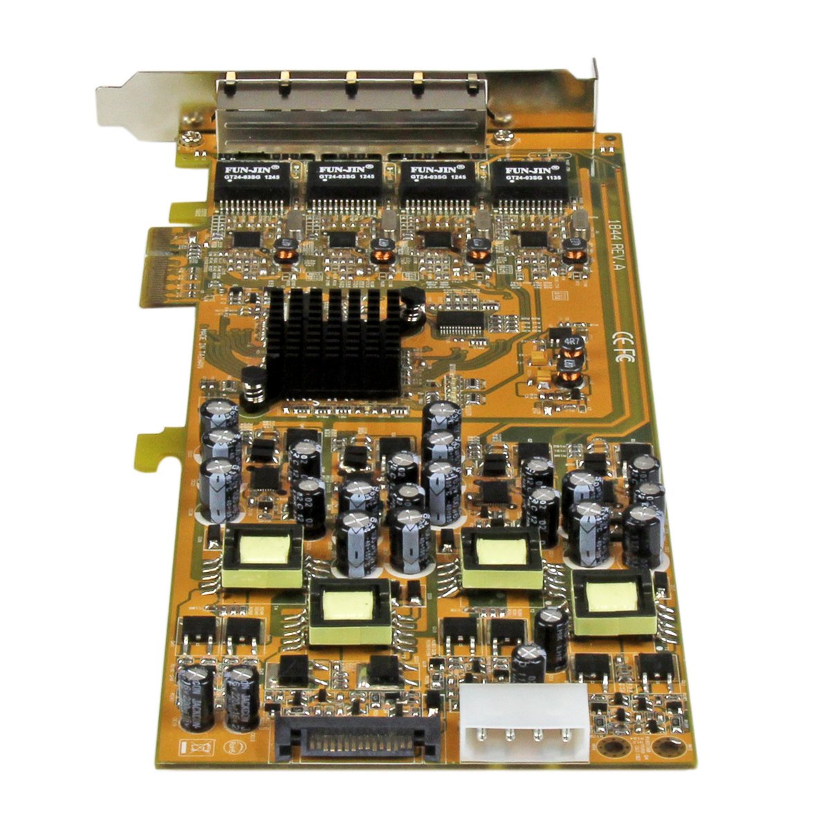 StarTech.com 4 Port PCIe RJ45 Network Card, 10/100/1000Mbit/s