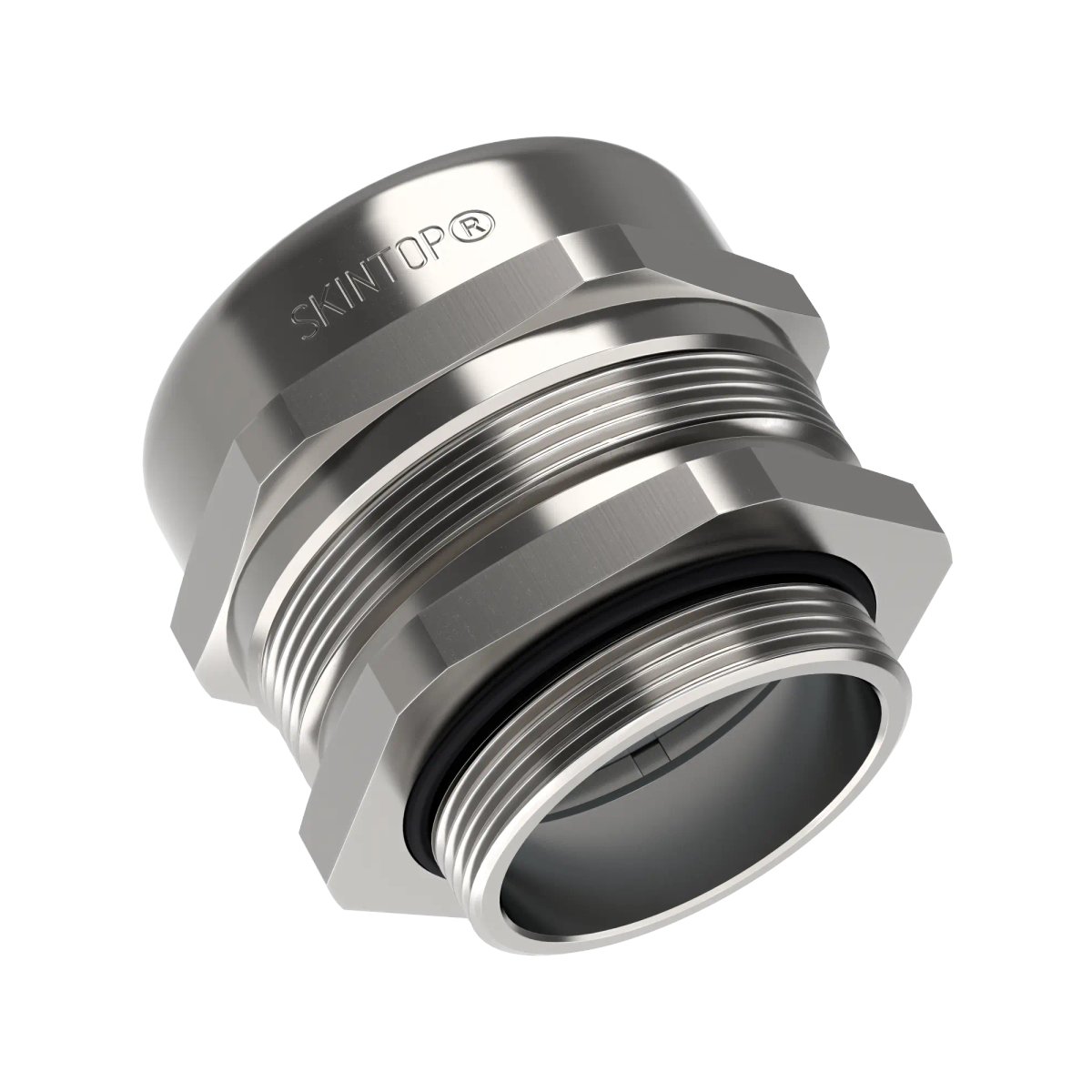 Lapp SKINTOP MS-M Series Nickel Nickel Plated Brass Cable Gland, M12 Thread, 3.5mm min., 7mm max., IP68, IP69