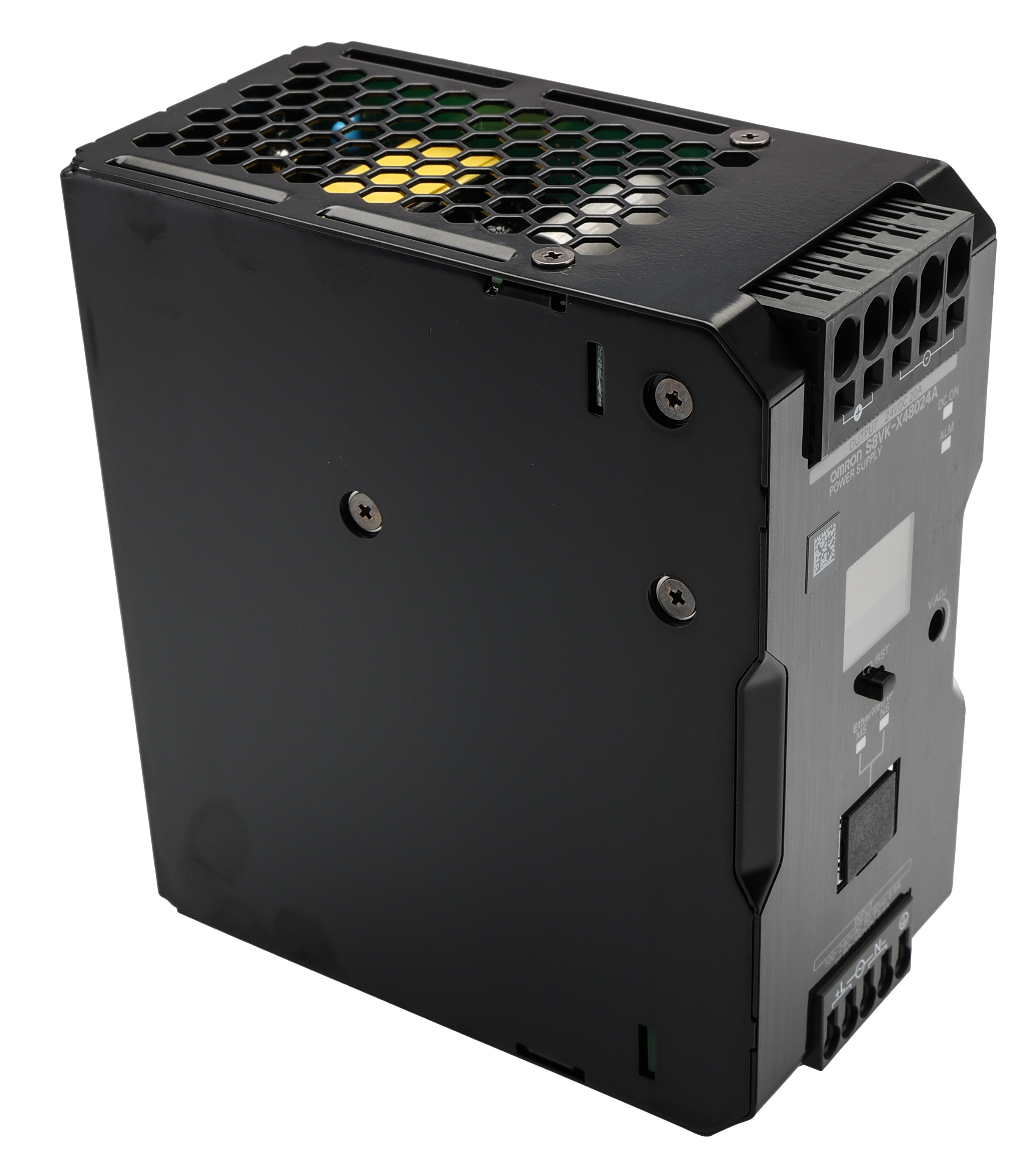 Omron S8VK-V Switched Mode DIN Rail Power Supply, 100 → 240V ac ac Input, 24V dc dc Output, 20A Output, 480W