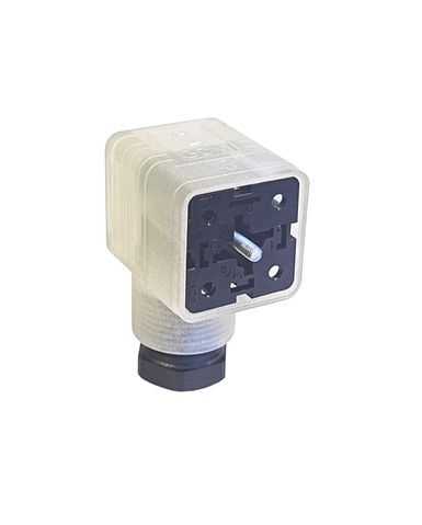 Hirschmann GDML 2P+E DIN 43650 A, Female Solenoid Valve Connector with Indicator Light, 24 V Voltage