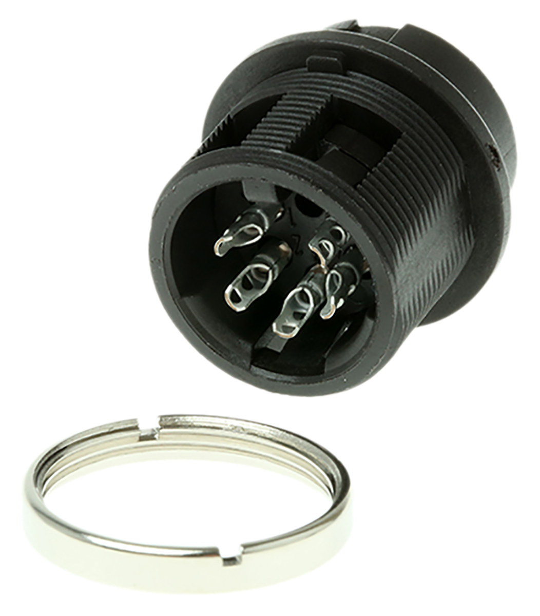 Amphenol Industrial Circular Connector, 5 Contacts, Panel, M16 Connector, Socket, Female, signalmate C091 Series