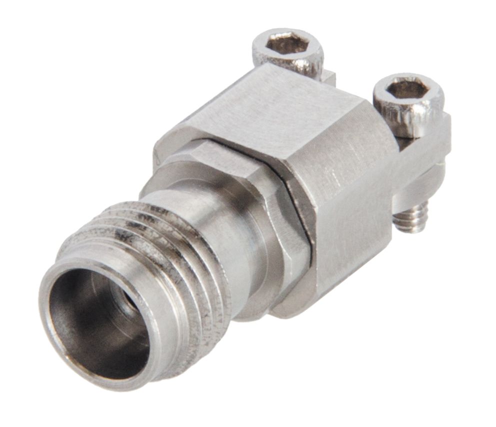Huber+Suhner 92_PC185 Series, Jack Thread Mount PC 2.4, PCB Termination, Straight Body