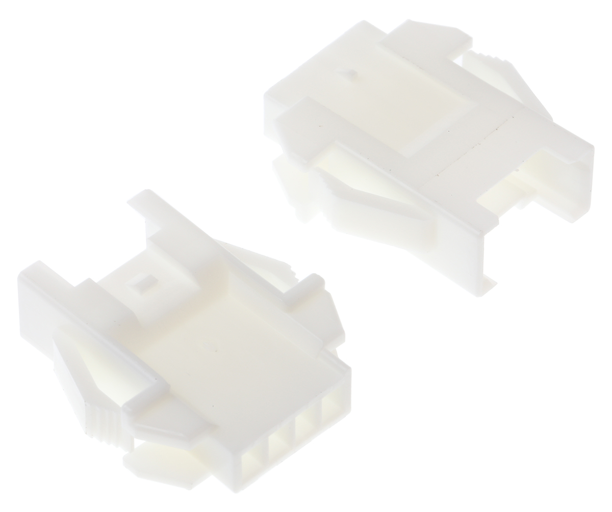JST Female Connector Housing, 4 Way, 1 Row