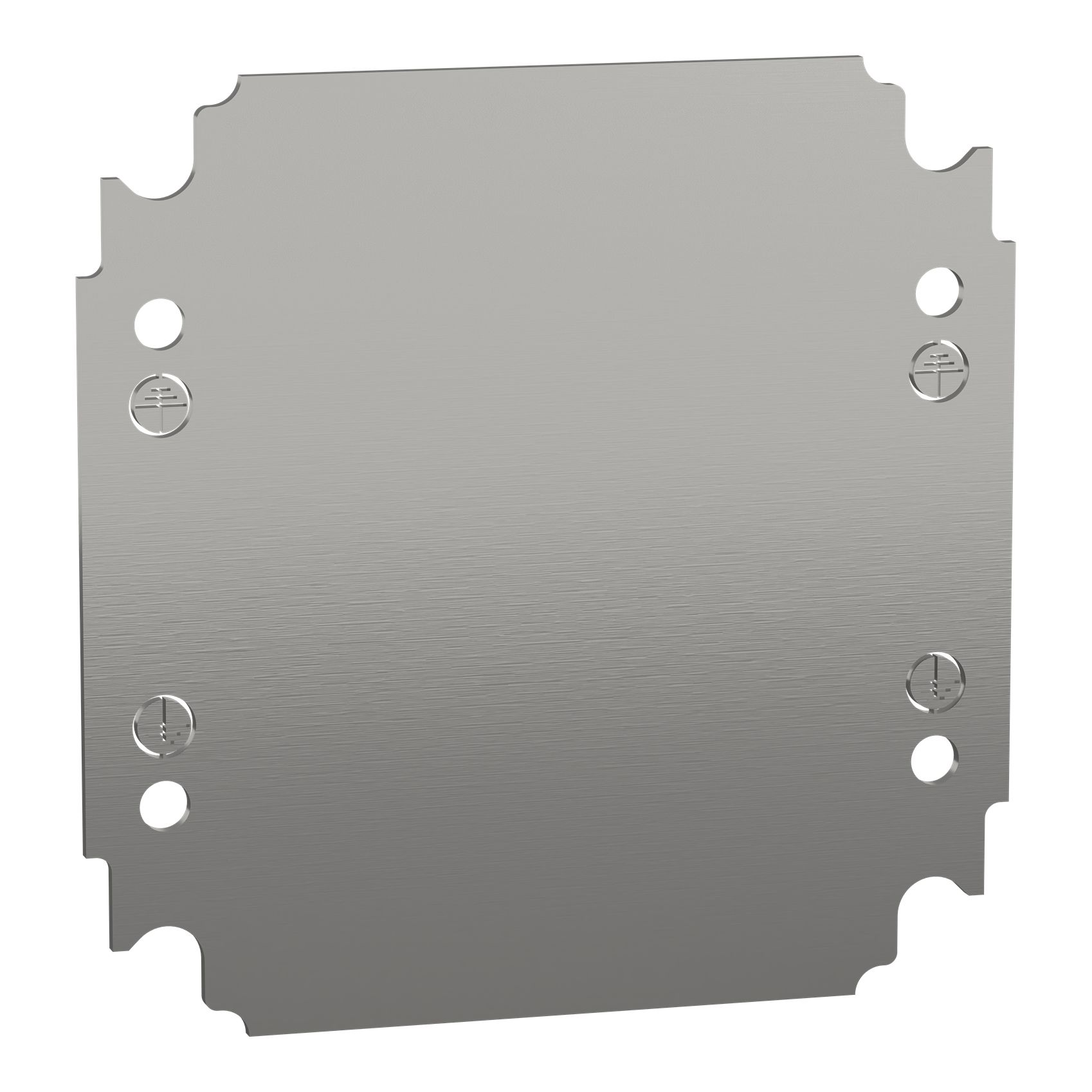 Schneider Electric PanelSeT Series Galvanised Steel Mounting Plate, 150mm H, 150mm W for Use with Panelset, Thalassa