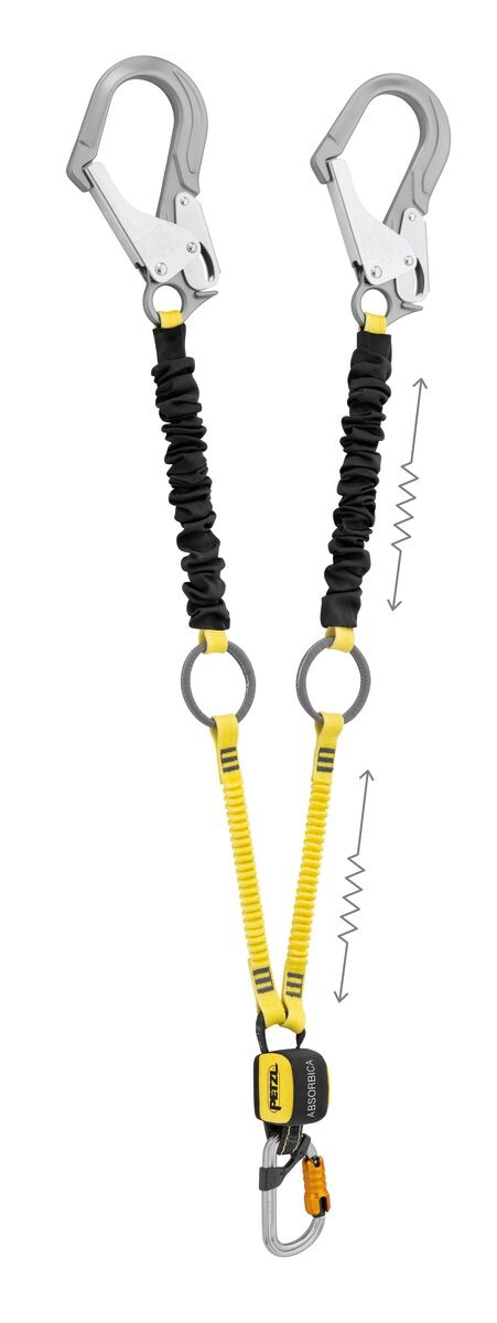 Petzl 2000mm Fall Arrest Lanyard MGO 60 BmD Triact Twin