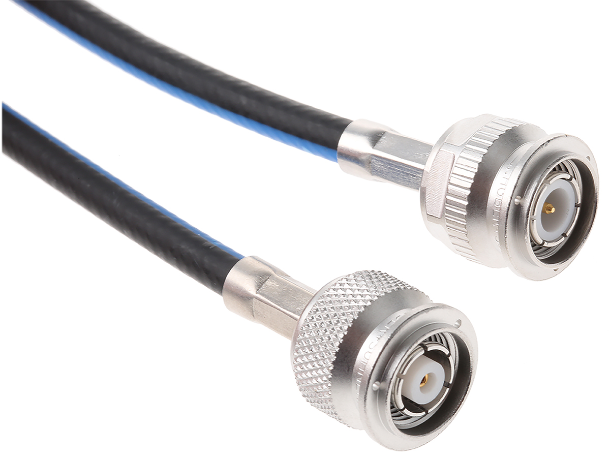 Huber+Suhner Reverse SMA Series Male RP-TNC to Male TNC, 1 m 50 Ω