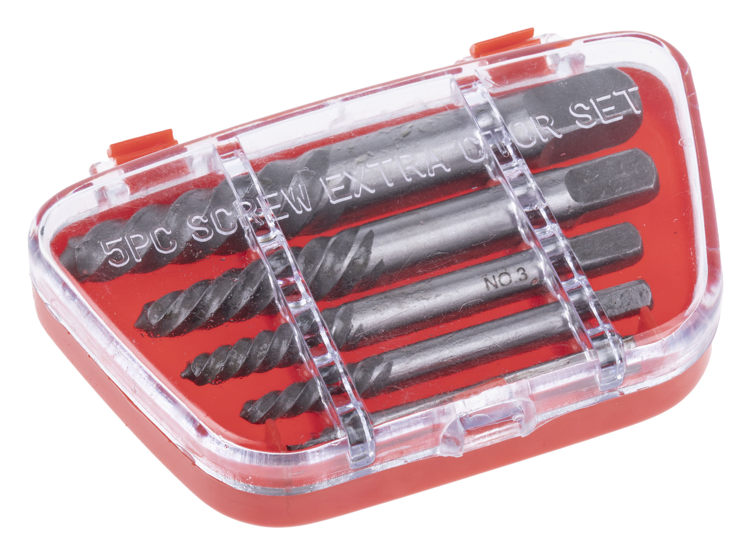 RS PRO 5 piece Alloy Steel Screw Extractor Set