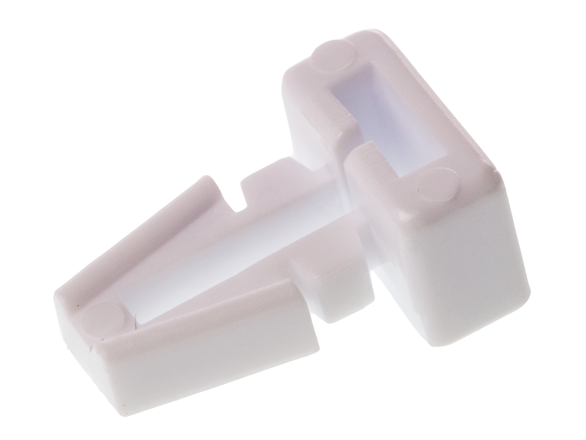 HellermannTyton Self Adhesive Natural Cable Tie Mount 7.6 mm x 10.2mm, 5.2mm Max. Cable Tie Width