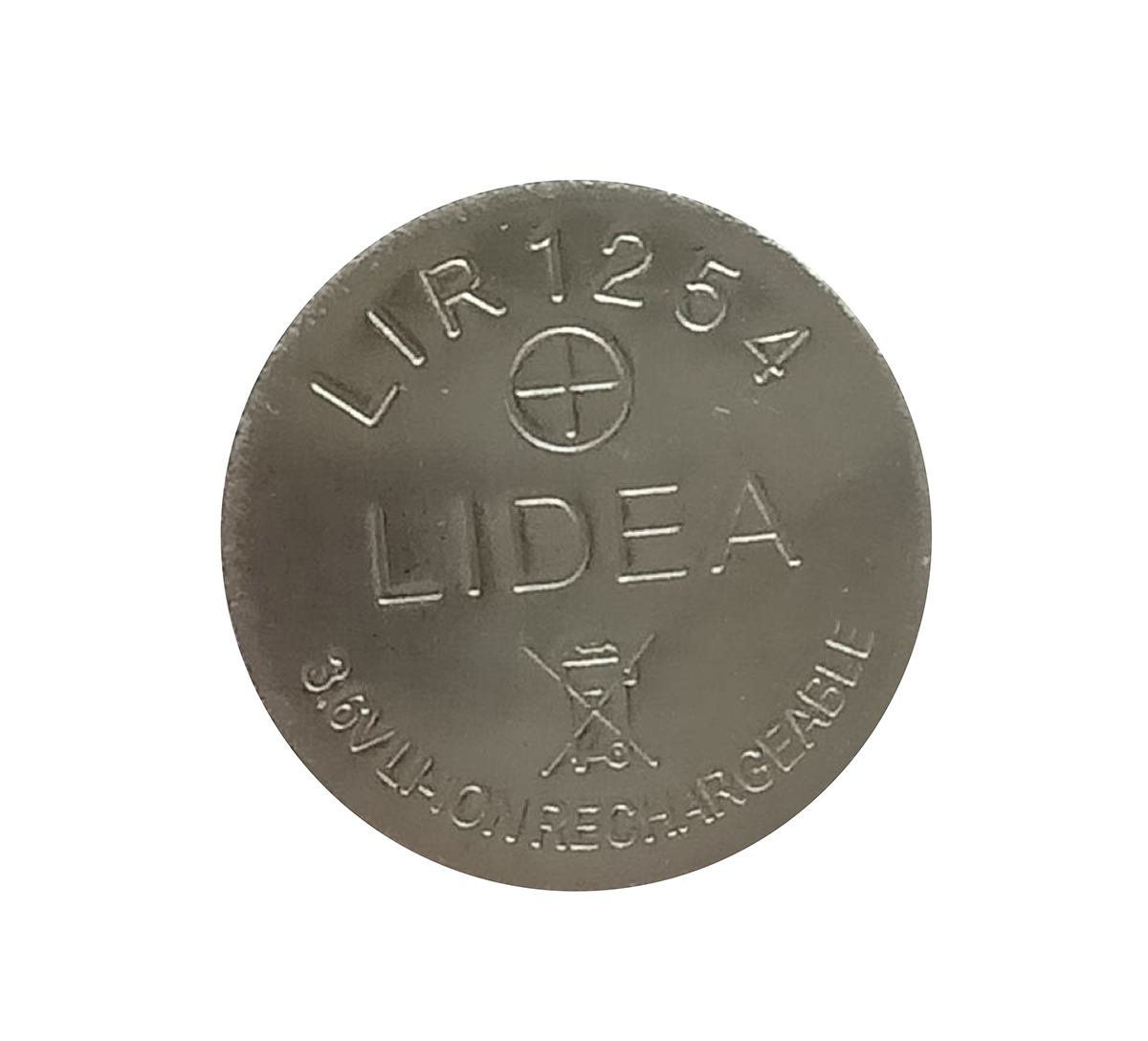 RS PRO LIR1254 3.6V Lithium Button Rechargeable Battery, 45mAh