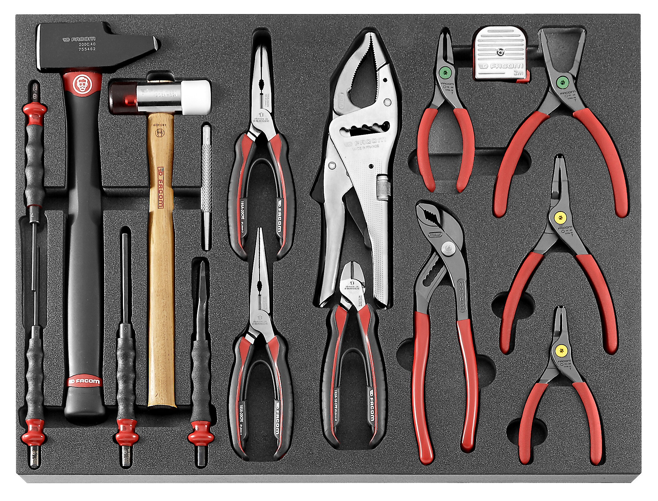 Facom 17 Piece Plier Tool Kit Tool Kit with Case