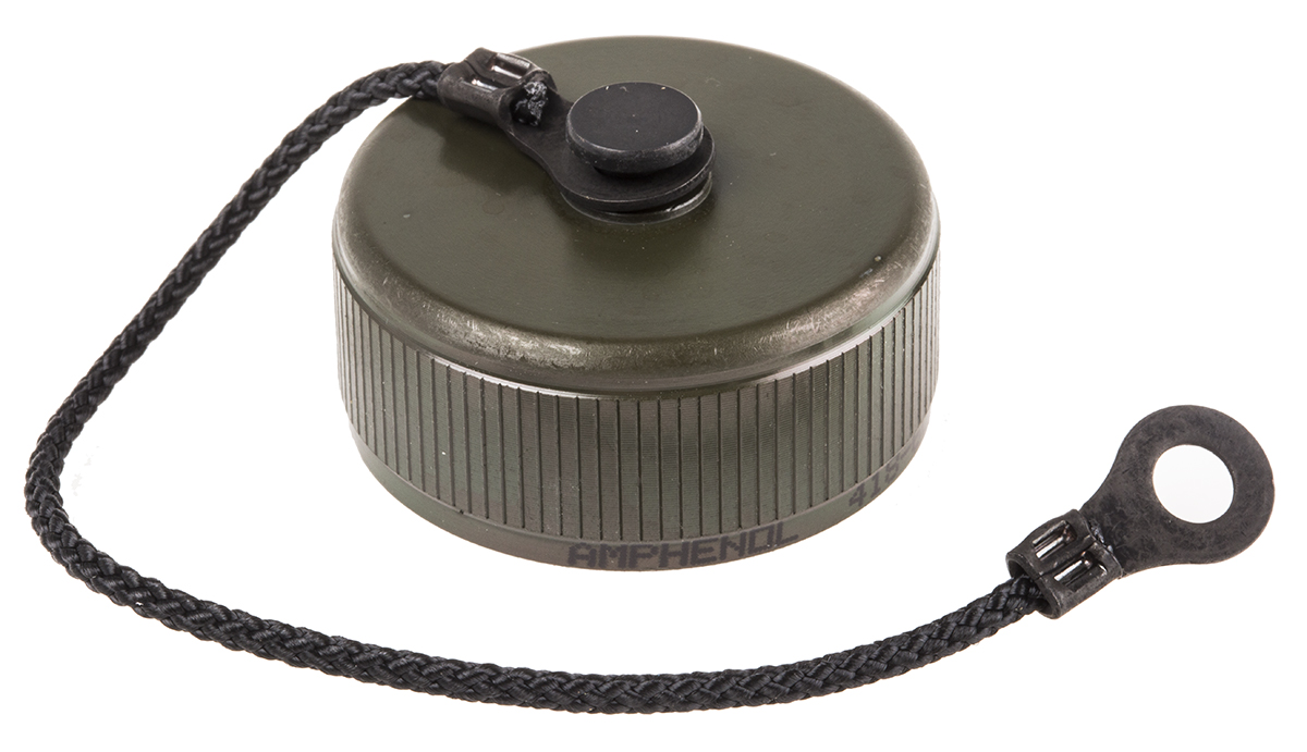 Amphenol Limited TV MIL-DTL-38999 Socket Dust Cap, Shell Size 15, with Zinc Cobalt over Nickel Finish