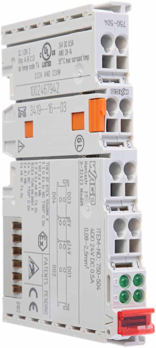 WAGO CJ Series PLC I/O Module for Use with 750 Series, Digital