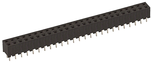 Hirose A3C Series Straight Through Hole Mount PCB Socket, 50-Contact, 2-Row, 2mm Pitch, Solder Termination