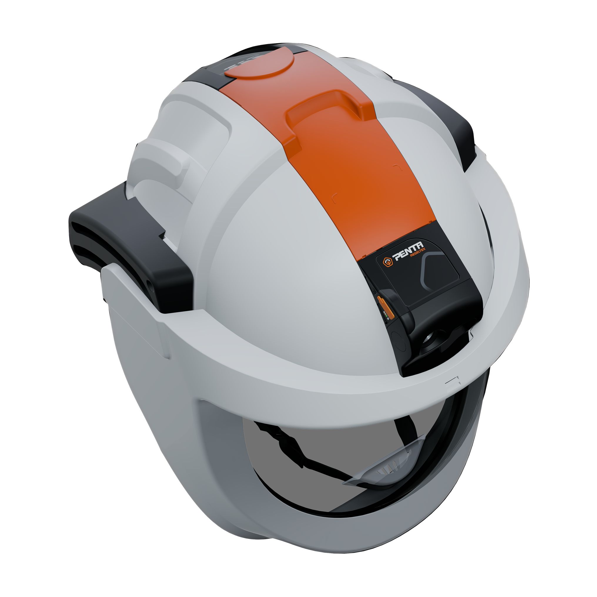 Penta Visarc White Hard Hats with Chin Strap, Adjustable