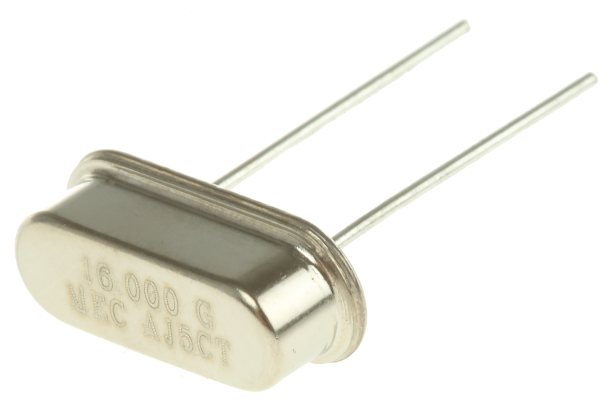 MERCURY 16MHz Crystal ±30ppm HC-49-US 2-Pin 10.7 x 4.3 x 3.5mm