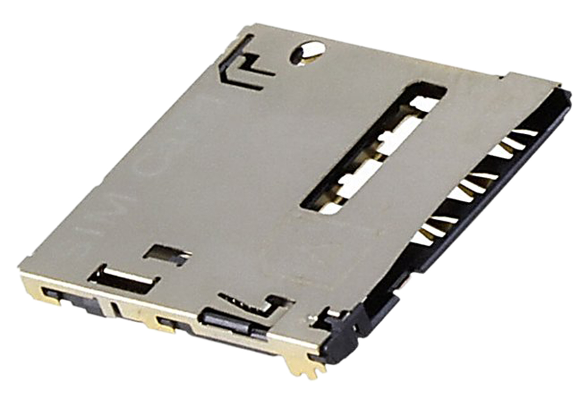 TE Connectivity 8 Way Memory Card Connector With Solder Termination