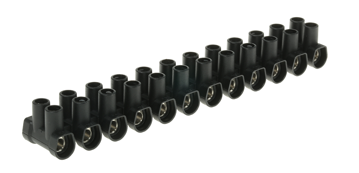 CAMDENBOSS Terminal Strip, 57A, 10 mm² Wire, Screw Termination