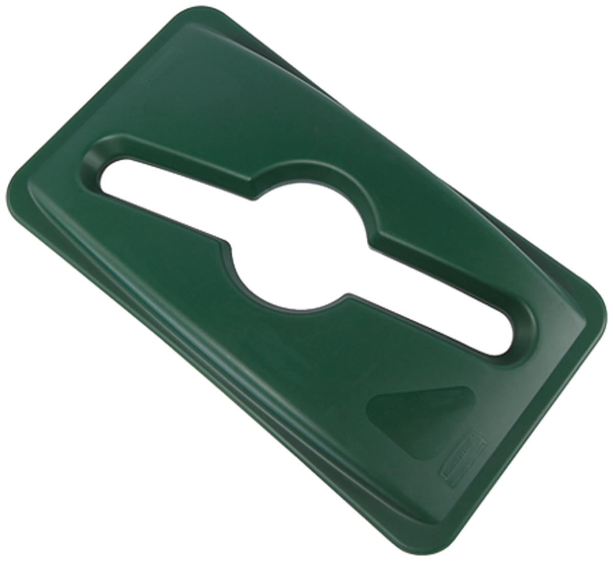 Rubbermaid Commercial Products 519mm Green Plastic Bin Lid for Slim Jim Container, 137mm
